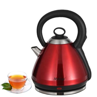 China 360 Degree Rotation Base Mylongs Red Color 3L 1500W Home Appliances Small Stainless Steel Electric Kettle for sale