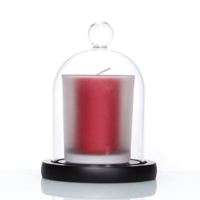 China Gift & Custom Transparent Creative Wedding Craft Candle Glass Jar With Lid for sale