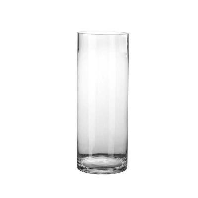 China Minimalist Direct Wholesale Cheap Clear Cylinder Customized Glass Vase For Home Decoration for sale