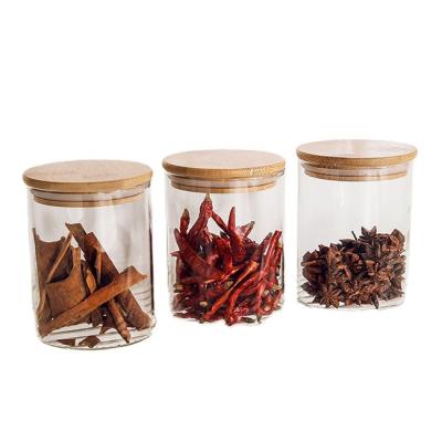 China Wholesale Rustic High Borosilicate Glass Jar Food Storage Container for sale