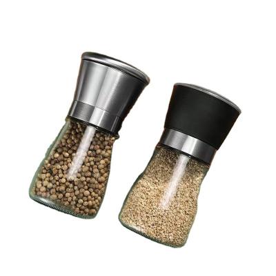 China seasonings & Condiments Wholesale Clear High Quality Pepper Glass Grinding Seasoning Bottle for sale