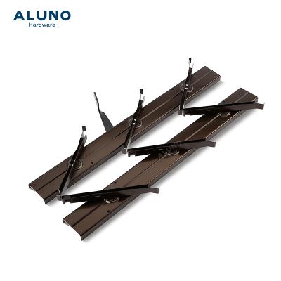 China Modern Aluno SF-400 Louvre Frame Shutter Jalousie Canopy Stained Glass Window Frames for sale