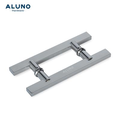 China Modern H Type Stainless Steel Bathroom Hardware Doors Grab To Pull Handle Knobs Sliding Door System Window Handle for sale