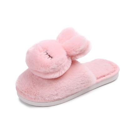 China Damping Flurry 2021fashion Cute Children's Amazon Hot Selling Furry Slippers Kids Warm Slippers Wholesale Slides For Kids for sale