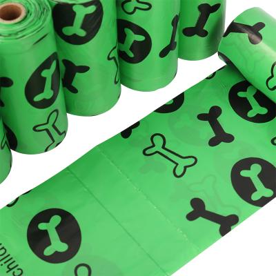 China Sustainable Rolls Pack Pets PLA Pets Poop Dog Waste Bag Biodegradable Biodegradable for sale