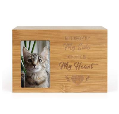 China Viable Funeral Wooden Box Urn Funeral Pet Casket Casket For Dogs And Cats for sale