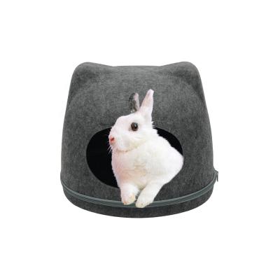 China Breathable Cat Cave Pet House Sleep Bed Multicolor Eco-friendly Zipper Felt Cozy With Window for sale