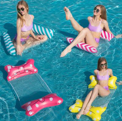 China Factory Customized Waterproof Sporting Goods PVC Swimming Pool Foldable Bed Water Toys Inflatable Pool Float for sale