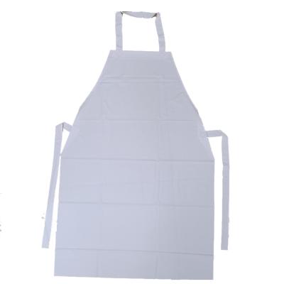 China Good Quality American Wholesale Heavy Duty Apron Factory Price Style PVC Waterproof White Apron for sale