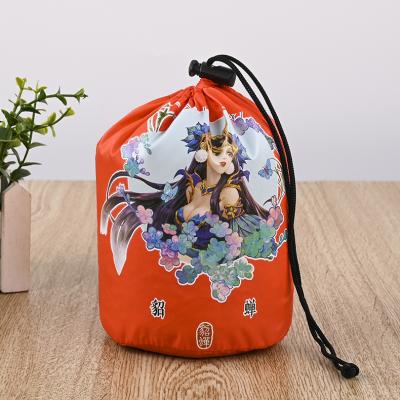 China Anime Folding Printing On Outdoor Travel Towel Toiletries Storage Bag With Nylon Fabrice for sale