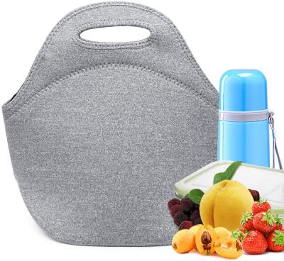 China Promotion Neoprene Thermal Lunch Tote Bag Women In Bag Cooler Gray for sale