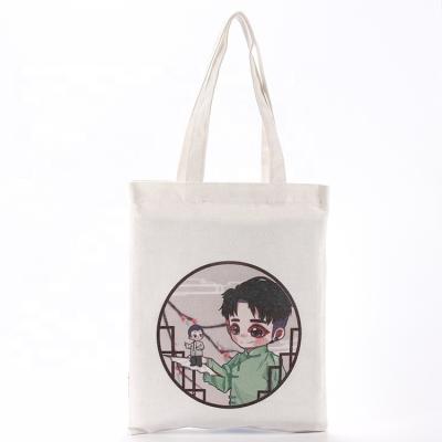 China Custom Printed Natural Tote Shopping Bag Cotton Cheap Organic Bags With Logo for sale