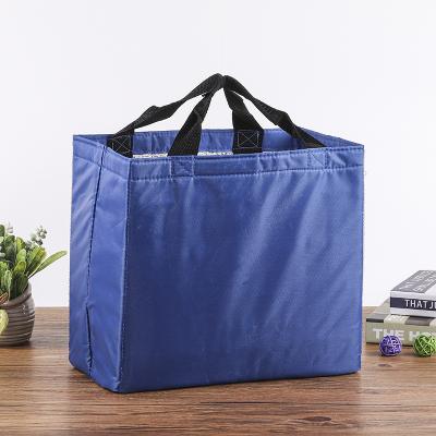 China Non Woven Insulated With Foam Composit Aluminum Cooler Grocery Bag Insulated Shopping Bag for sale