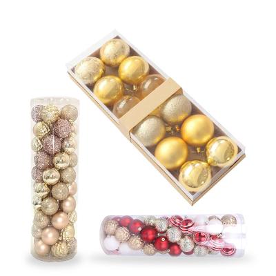 China Factory Direct Wholesale Popular Xmas Baubles Plastic Christmas Ball Gift Use For Christmas Tree Ornaments for sale