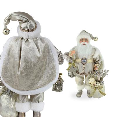 China Eco-Friendly Factory Direct Supply Gray Santa Claus Toys Christmas Gifts Use For Holiday Decoration for sale