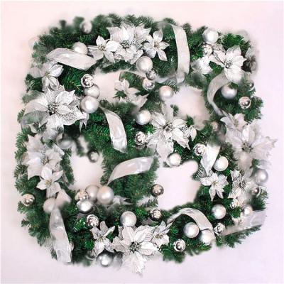 China 2022 Eco-friendly New Style Christmas Tree Rattan Wreath Garland Holiday Festival Party Christmas Decoration for sale