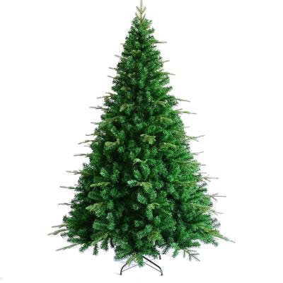 China Outdoor Holiday Decoration Wholesale 4ft 5ft 6ft 7ft 8ft Eco-friendly Metal Frame Green Red White Blue Pe Artificial Outdoor Christmas Trees for sale