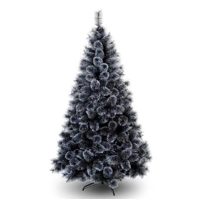 China Wholesale Black Luxury Needlepoint Artificia Pine Tree Christmast Ornament Factory Christmas Laser Laser Encryption Christmas Decoration for sale