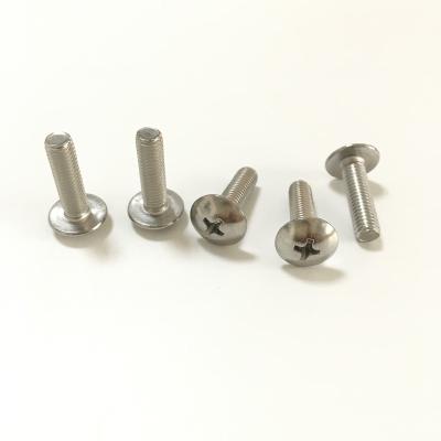 China Hot Selling Truss Carbon Steel Stainless Steel Large Cross Flat Head Machine Screws for sale