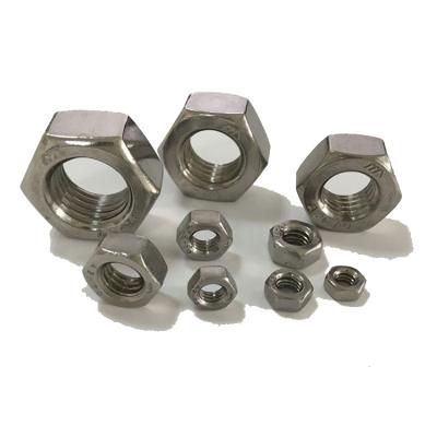 China Heavy Industry New Energy Vehicle Fasteners Din934 Stainless Steel M6 M8 Hex Nuts for sale