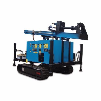 China DFQ-100 DTH water well hammer drill rig/portable rock drilling machine/small track ground hole drilling rig for sale