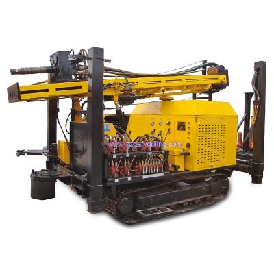 China High Drilling Efficiency Air Compressor 300m Portable Hammer Rock Water Borehole Drilling Rig DTH for sale