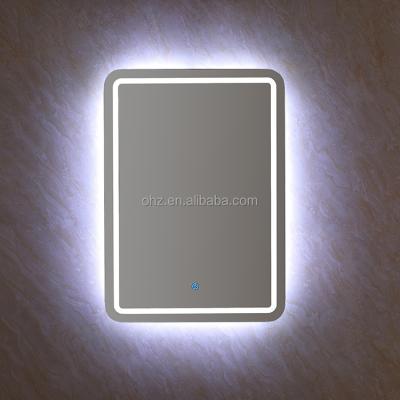 China Foshan OU HONG ZHI Sanitary Ware Factory Modern LED Mirror Cabinet Catalog for sale