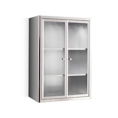 China Small modern stainless steel storage cabinet modern wall mounted sideboard with glass door YMT-D7050 for sale