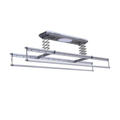 China Sustainable Smart Electric Aluminum Mounted Coat Ceiling Hanging Hangers Drying Rack Racks for sale