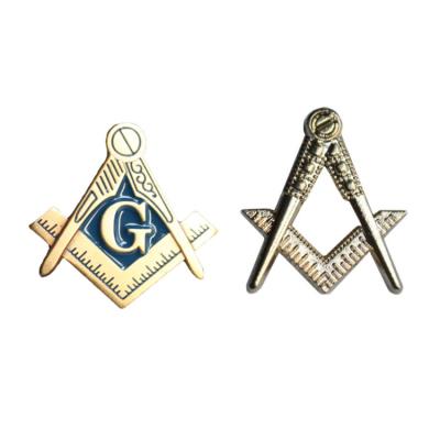 China Masonic Mason Lapel Pin Badges Custom Masonic Freemason Badges from Europe for sale