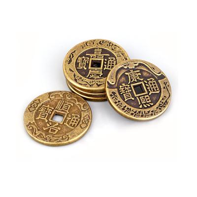 China Custom China Metal Gold Plated Lucky Old Antique Chinese Coin for sale