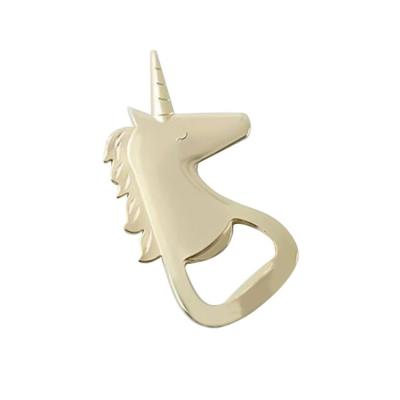 China Metal Viable Custom Beer Logo Shape Funny Unicorn Bottle Opener for sale