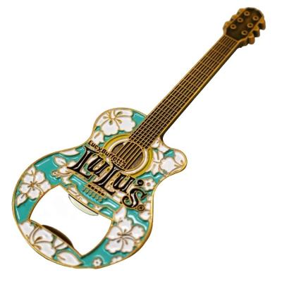 China Viable Personalized Music Note Guitar Shape Enamel Bottle Opener for sale