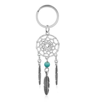 China Custom Enamel Metal Key Chain Vintage Dreamcatcher Key Chain For Girls for sale