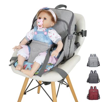 China Maternity Diaper Bag Baby Diaper Bag USB Diaper Bag Backpack Designer Waterproof Custom Mom Care Maternity Backpack with Seat Stroller Strap for Mothers for sale