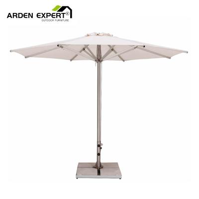 China Sun Wind Rain Proof Homebass Waterproof Umbrella Sun Shade With Wheels Parasol Beach Umbrella Coastal Beach Umbrella With Pizza Shape Base for sale