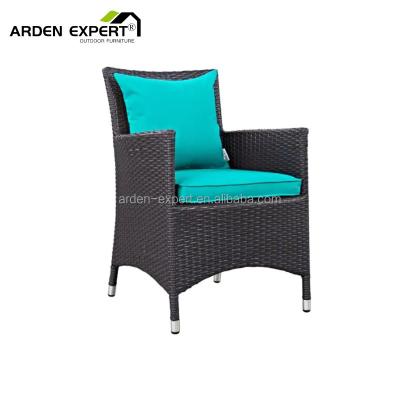 China Durable Patio Dining Chair Rattan Wicker Chair Outdoor Garden Wicker Chair Villa Garden Furniture Hotel Hospitality Chairs Carefree for sale