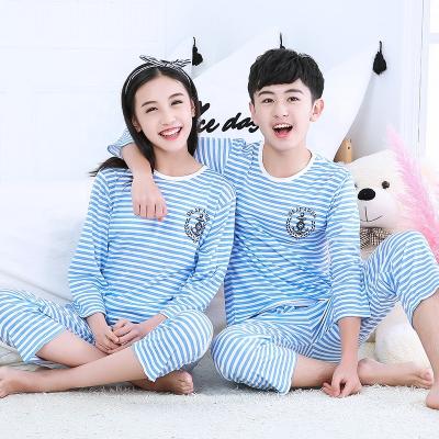 China Wholesale Breathable Kids Clothing In Summer Kids Suit Boy Short Sleeved Loungewear Girl 3/4 Sleeved Casual Sleepwear 2 Pcs Pajamas Set for sale