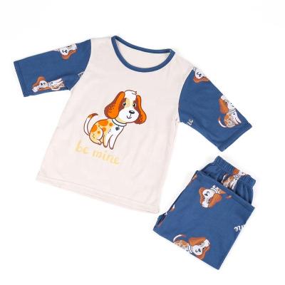 China 2021 New Boy Summer T-shirt Cartoon Wear Girls Breathable Casual Home Clothing Wholesale Baby Pants And Shorts Seven Sleeves for sale