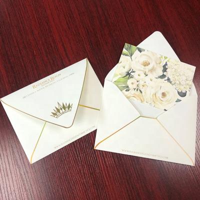 China Cheap Custom Gift Wrap Logo Paper Cardboard Envelope Gift Voucher Card Envelopes for sale