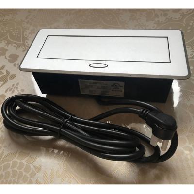 China Contemporary Desktop Power Outlet With Bottom Interface Plug Pop Up Electrical Outlet Outlet for sale