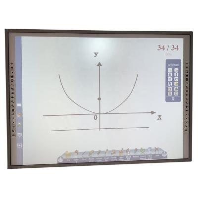 China all ine one panel interactive cheap multi touch interactive whiteboard, which is an interactive whiteboard with OPS and 82 inch smart pentray for sale