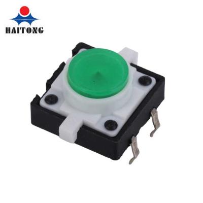 China Hot Selling Computer Led Light Illuminated Tactile Push Button Switch Momentary Cap Matched 12x12 for sale