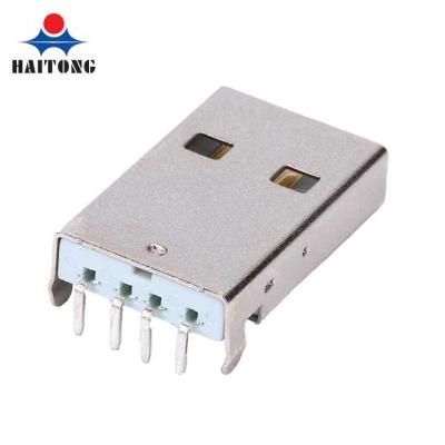 China audio & Video Wholesale White TYPE A MALE 4PIN DIP 90 Degree Plug Socket USB Connector for sale