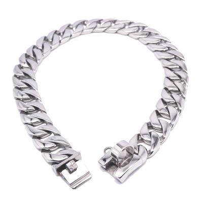 China Wholesale Custom Molded Bright Polished DETACHED Metal Length Chain Link Dog Collar for sale