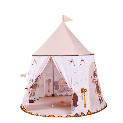 China Eco-friendly Kids Toy Tent House Cotton Canvas Children's Indian Teepee Tepee Tents for sale