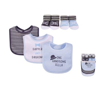 China European and American style high quality baby fabrics set children newborn baby gift set bibs for baby for sale