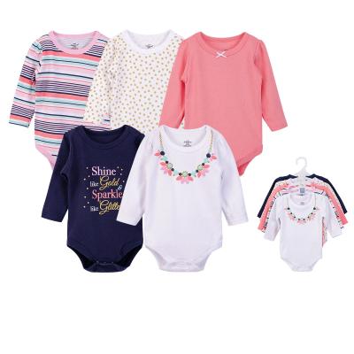 China European and American style 5 pcs baby clothes set gift romper newborn baby wears china 100% cotton newborn gift sets for sale