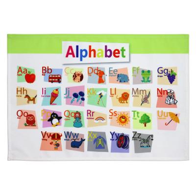 China American Style Washsable Cloth Set Mat To Letters Montessori Teaching Aids For Kids Study for sale