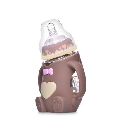 China BPA Free Baby Bottle Glass Milk Bottle 240ml Baby Bottles for sale